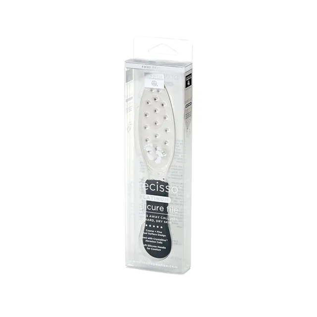 earth-therapeutics-precisso-platinum-foot-file-dual-sided-crystalline-abrasion-f image 1