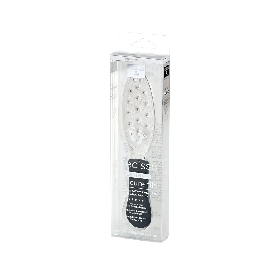 earth-therapeutics-precisso-platinum-foot-file-dual-sided-crystalline-abrasion-f image 1