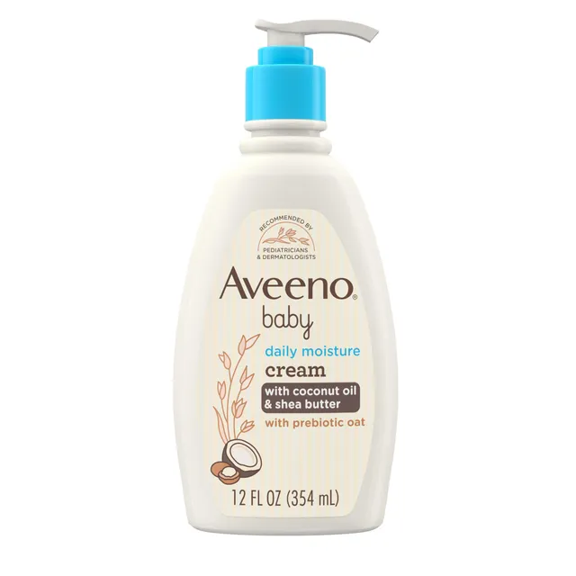 aveeno-baby-daily-moisturizing-cream-with-prebiotic-oat-coconut-oil-shea-butter- image 1