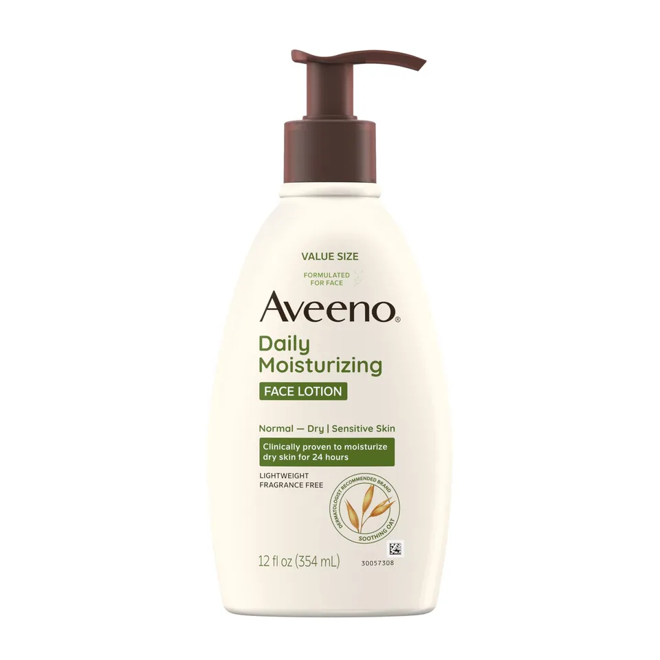 aveeno-daily-moisturizing-face-lotion-with-prebiotic-oat-fragrance-free-12-fl-oz image 1
