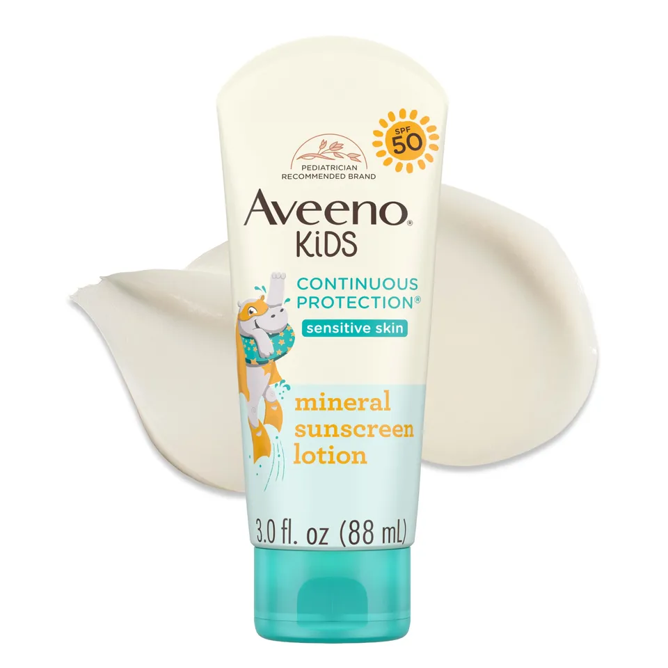 aveeno-kids-continuous-protection-zinc-oxide-broad-spectrum-sunscreen-lotion-spf image 1