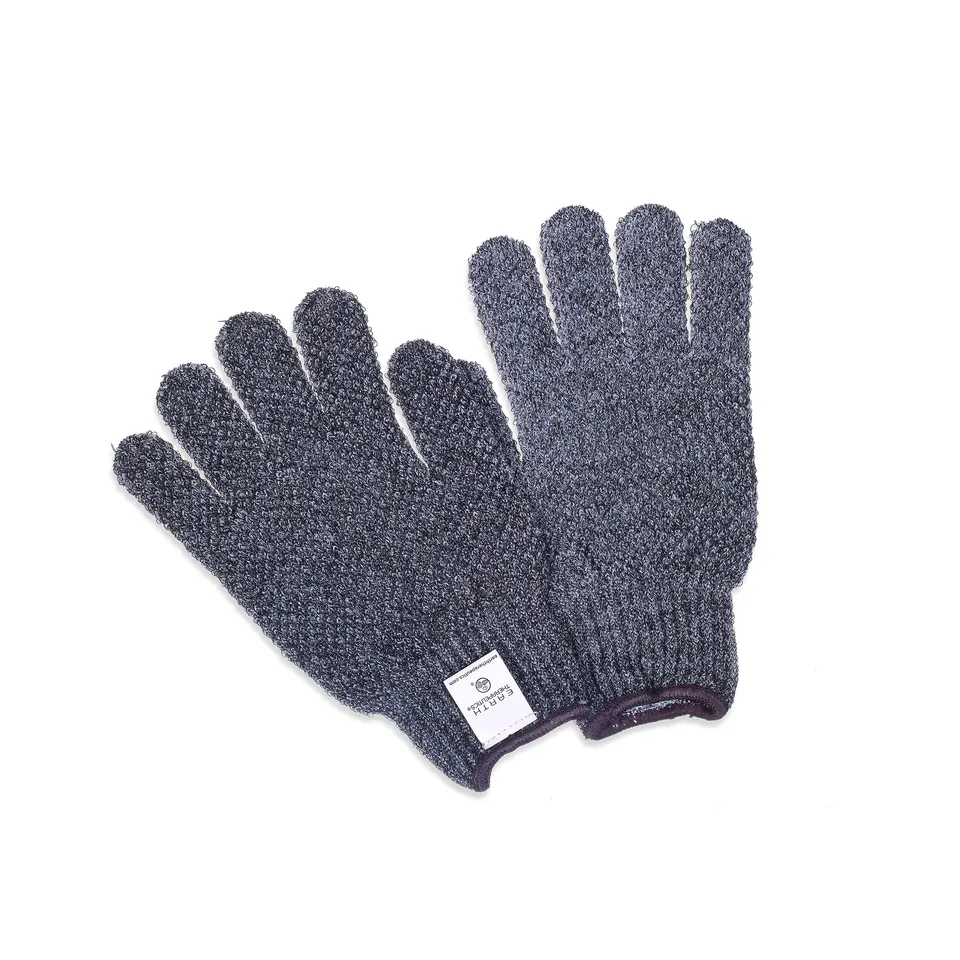 earth-therapeutics-purifying-exfoliating-gloves-charcoal-infused-deep-cleansing- image 1