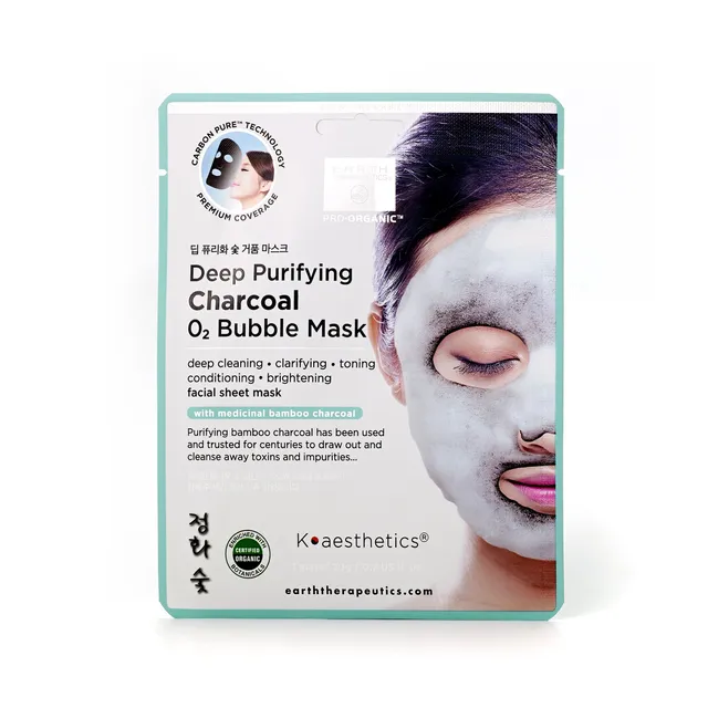 earth-therapeutics-deep-purifying-charcoal-bubble-mask-single-bubbling-detox-she image 1