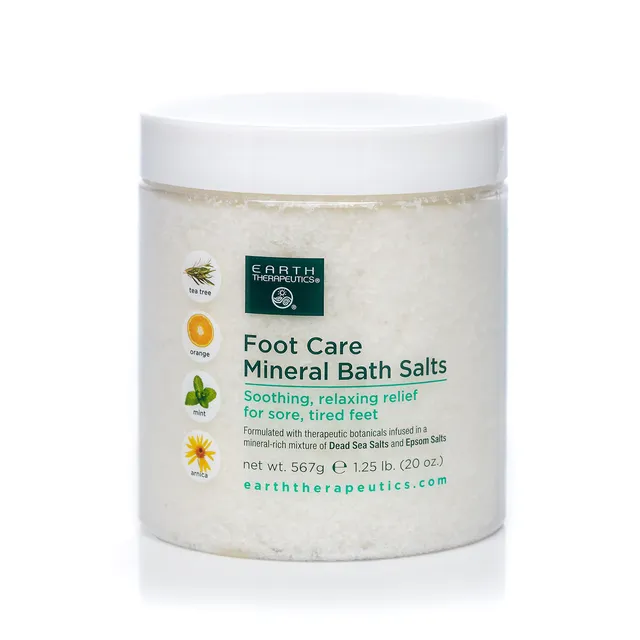 earth-therapeutics-foot-care-mineral-bath-salts-with-arnica-tea-tree-oil-and-dea image 1