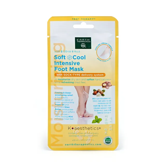 earth-therapeutics-soft-cool-intensive-foot-mask-1-pair-argan-oil-shea-butter image 1
