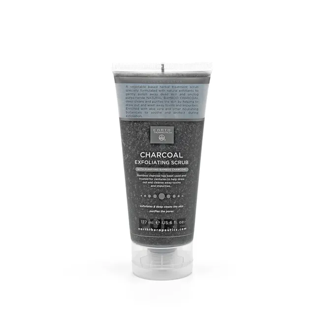 earth-therapeutics-charcoal-exfoliating-scrub-bamboo-charcoal-body-scrub-for-dee image 1