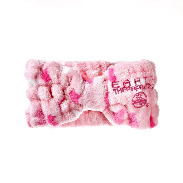 earth-therapeutics-ultra-absorbent-cosmetic-headband-pink-with-angel-tex-fabric image 1
