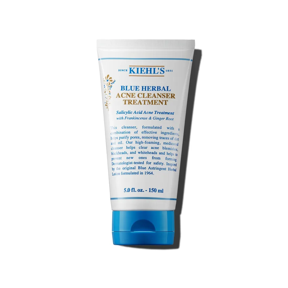 kiehl-s-blue-herbal-acne-cleanser-treatment-with-salicylic-acid-5-oz-foaming-fac image 1