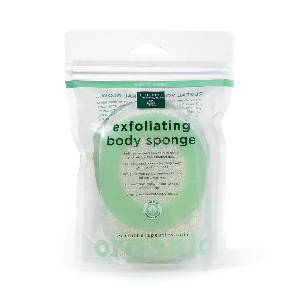 earth-therapeutics-organic-cotton-exfoliating-hydro-sponge-oval image 1