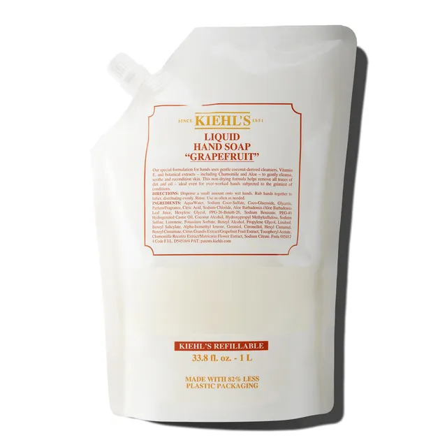 kiehl-s-grapefruit-liquid-hand-soap-scented-hand-wash-with-coconut-derived-clean image 1