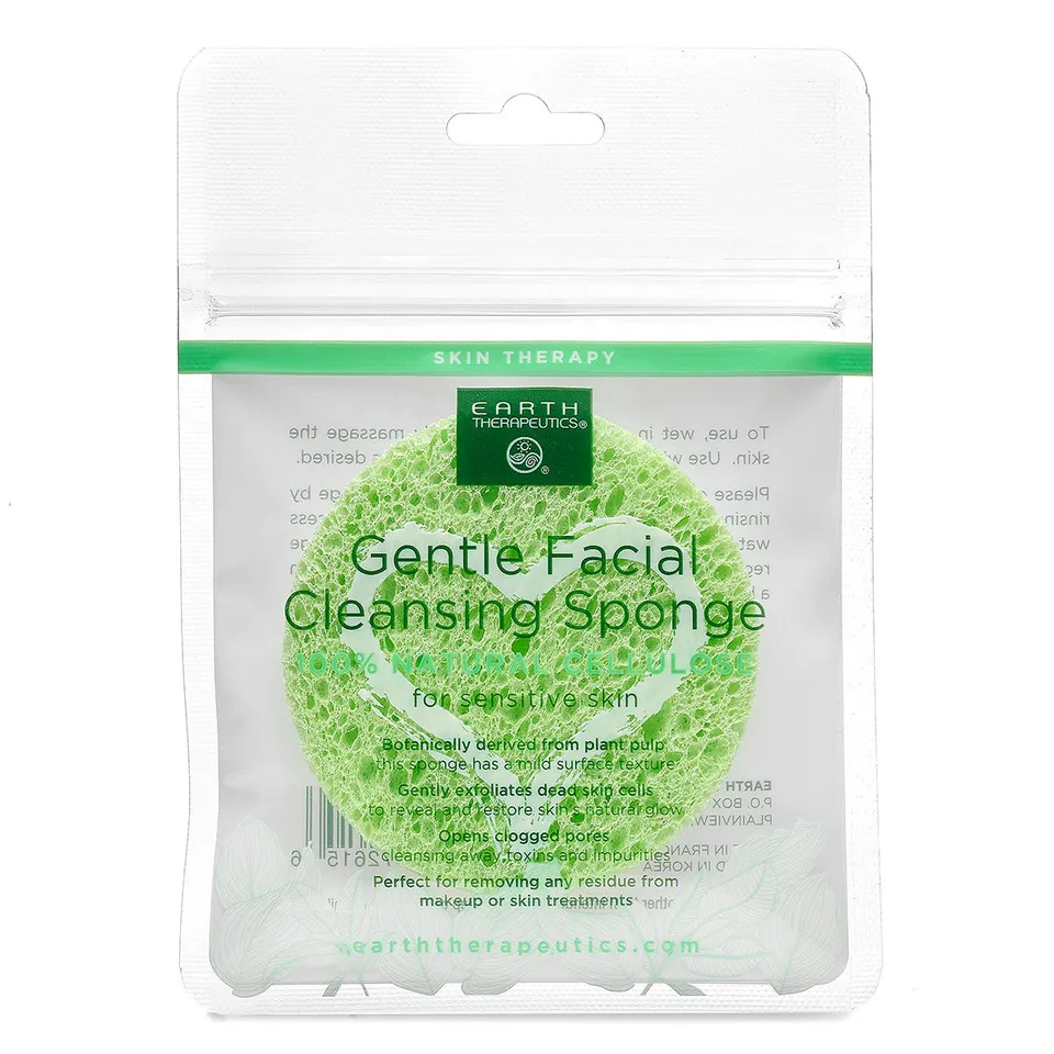 earth-therapeutics-gentle-facial-cleansing-sponge-100-natural-cellulose image 1