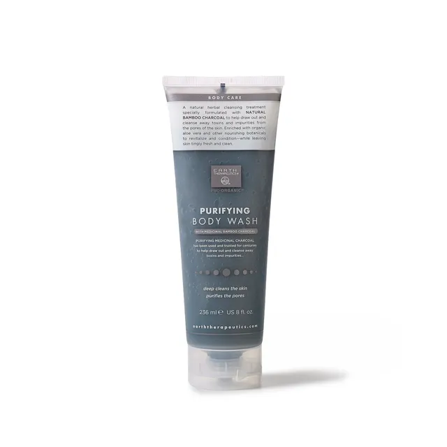 earth-therapeutics-charcoal-purifying-body-wash-detoxifying-gel-with-bamboo-char image 1