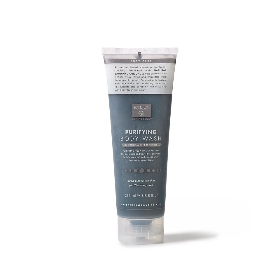 earth-therapeutics-charcoal-purifying-body-wash-detoxifying-gel-with-bamboo-char image 1
