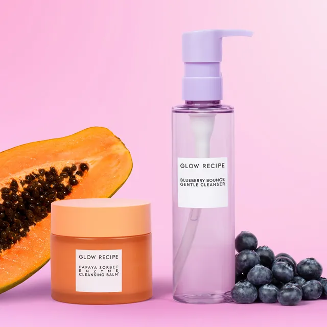 glow-recipe-clarifying-double-cleanse-duo-papaya-cleansing-balm-blueberry-bounce image 1