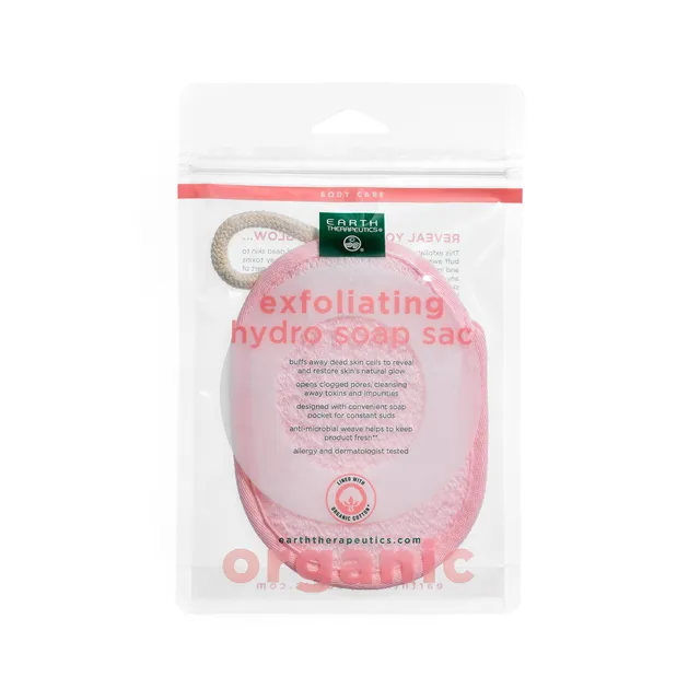 earth-therapeutics-organic-cotton-exfoliating-hydro-soap-sac image 1