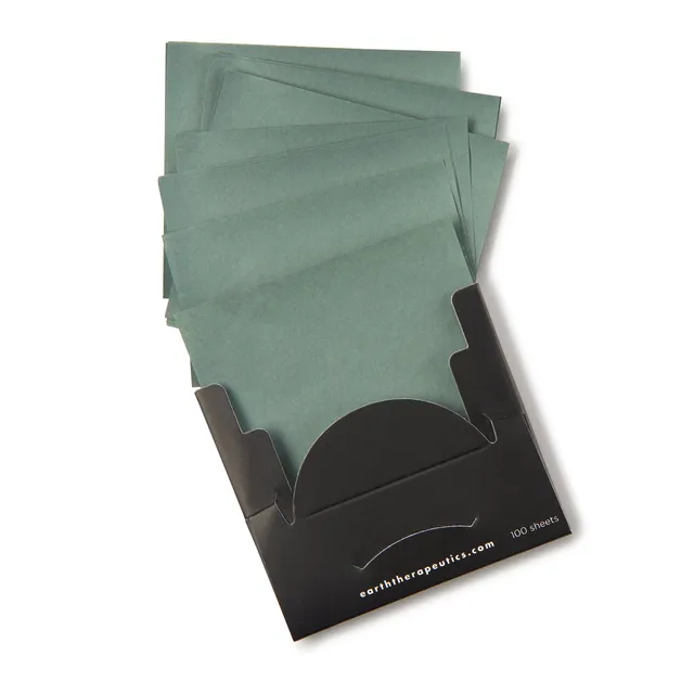 earth-therapeutics-purifying-oil-blotting-sheets-with-bamboo-charcoal image 1