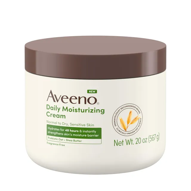 aveeno-daily-moisturizing-cream-with-prebiotic-oat-shea-butter-fragrance-free-no image 1