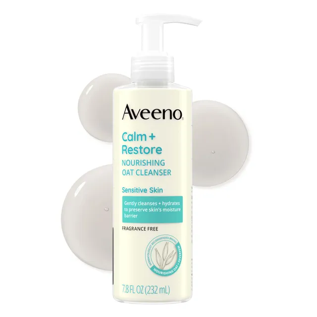 aveeno-calm-restore-nourishing-oat-face-cleanser-daily-hydrating-facial-cleanser image 1