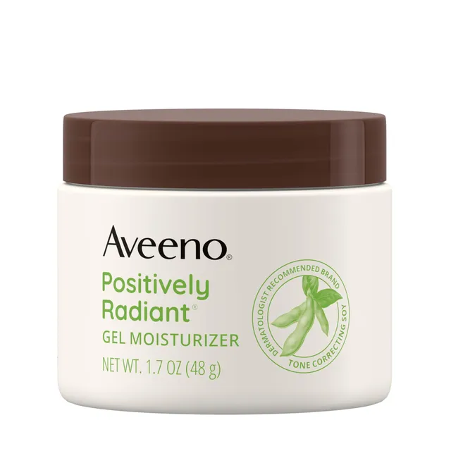 aveeno-positively-radiant-brightening-gel-facial-moisturizer-with-hyaluronic-aci image 1
