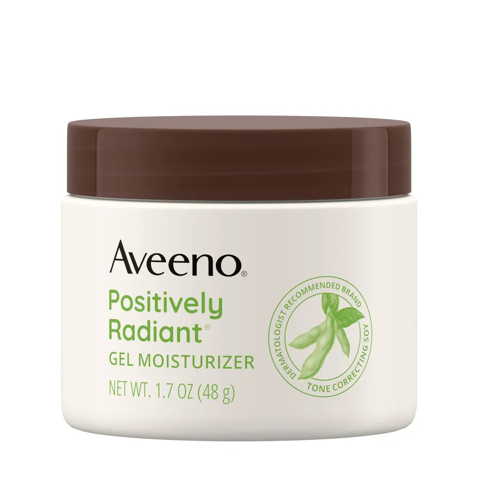aveeno-positively-radiant-brightening-gel-facial-moisturizer-with-hyaluronic-aci image 1