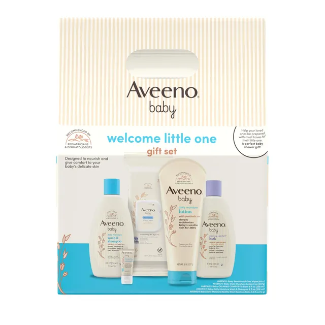 aveeno-baby-welcome-little-one-gift-set-5-essential-baby-care-items-for-newborns image 1