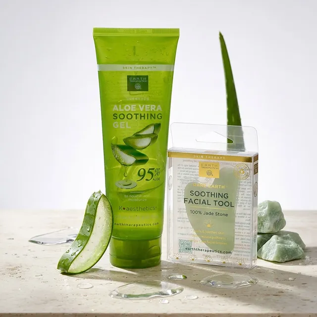 earth-therapeutics-aloe-vera-soothing-gel-95-aloe-for-face-and-body image 1