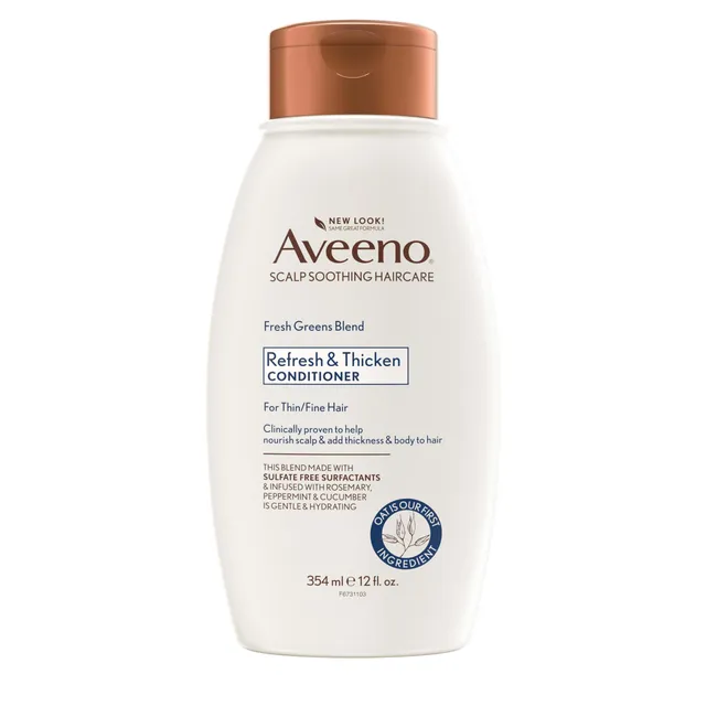 aveeno-fresh-greens-blend-natural-volumizing-conditioner-with-cucumber-rosemary- image 1