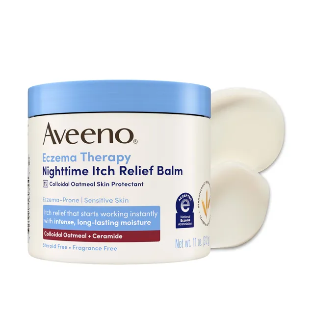 aveeno-eczema-therapy-nighttime-itch-relief-body-balm-colloidal-oatmeal-cream-fo image 1