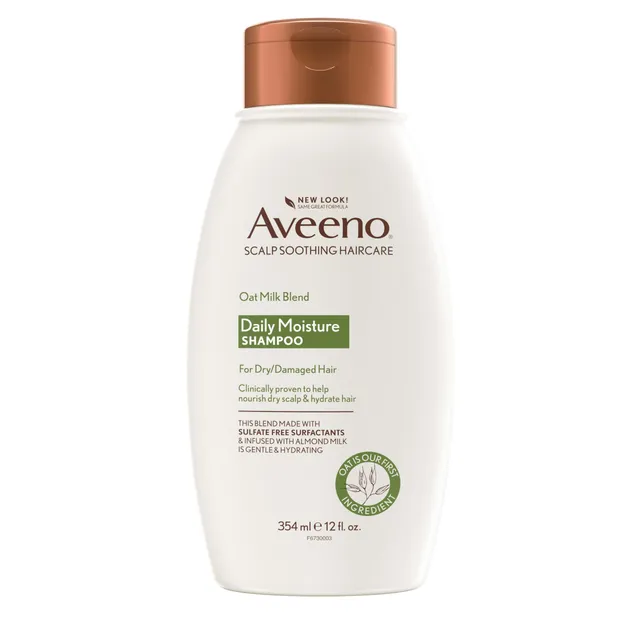 aveeno-oat-milk-blend-moisturizing-shampoo-ultra-hydrating-for-dry-damaged-hair- image 1