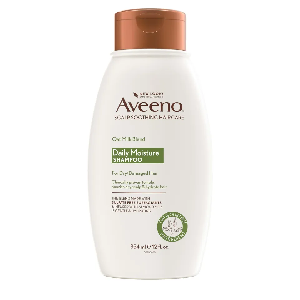aveeno-oat-milk-blend-moisturizing-shampoo-ultra-hydrating-for-dry-damaged-hair- image 1