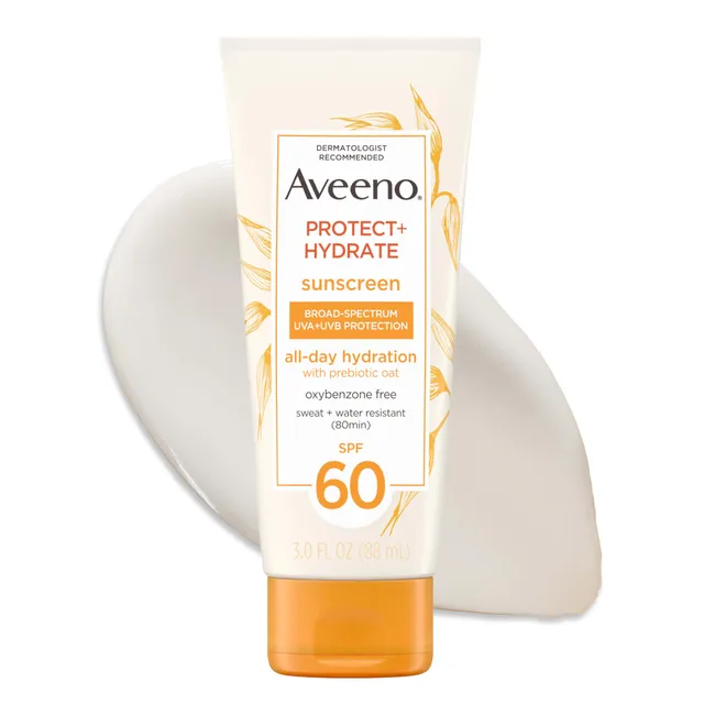 aveeno-protect-hydrate-sunscreen-lotion-spf-60-for-body-face-with-prebiotic-oat- image 1
