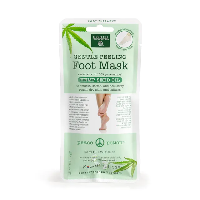 earth-therapeutics-gentle-peeling-foot-mask-with-hemp-seed-oil image 1