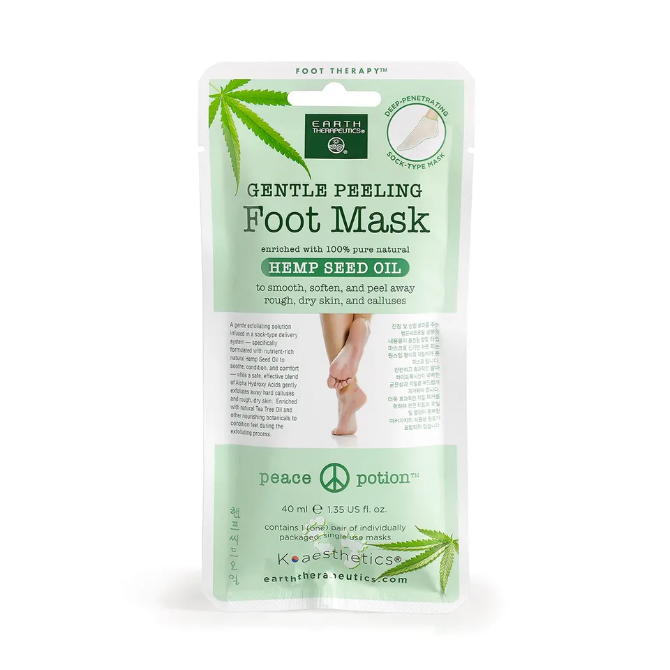 earth-therapeutics-gentle-peeling-foot-mask-with-hemp-seed-oil image 1