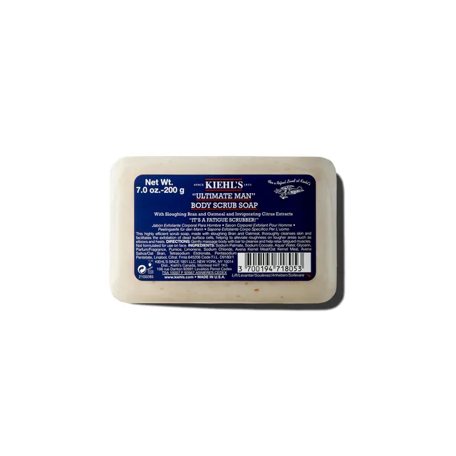 kiehl-s-ultimate-man-body-scrub-exfoliating-bar-soap-with-oat-bran-pumice-energi image 1