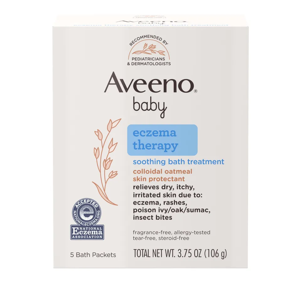 aveeno-baby-soothing-bath-treatment-colloidal-oatmeal-packets-for-eczema-relief- image 1