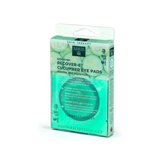 earth-therapeutics-recover-e-cucumber-eye-pads-5-pairs-soothing-under-eye-treatm image 1