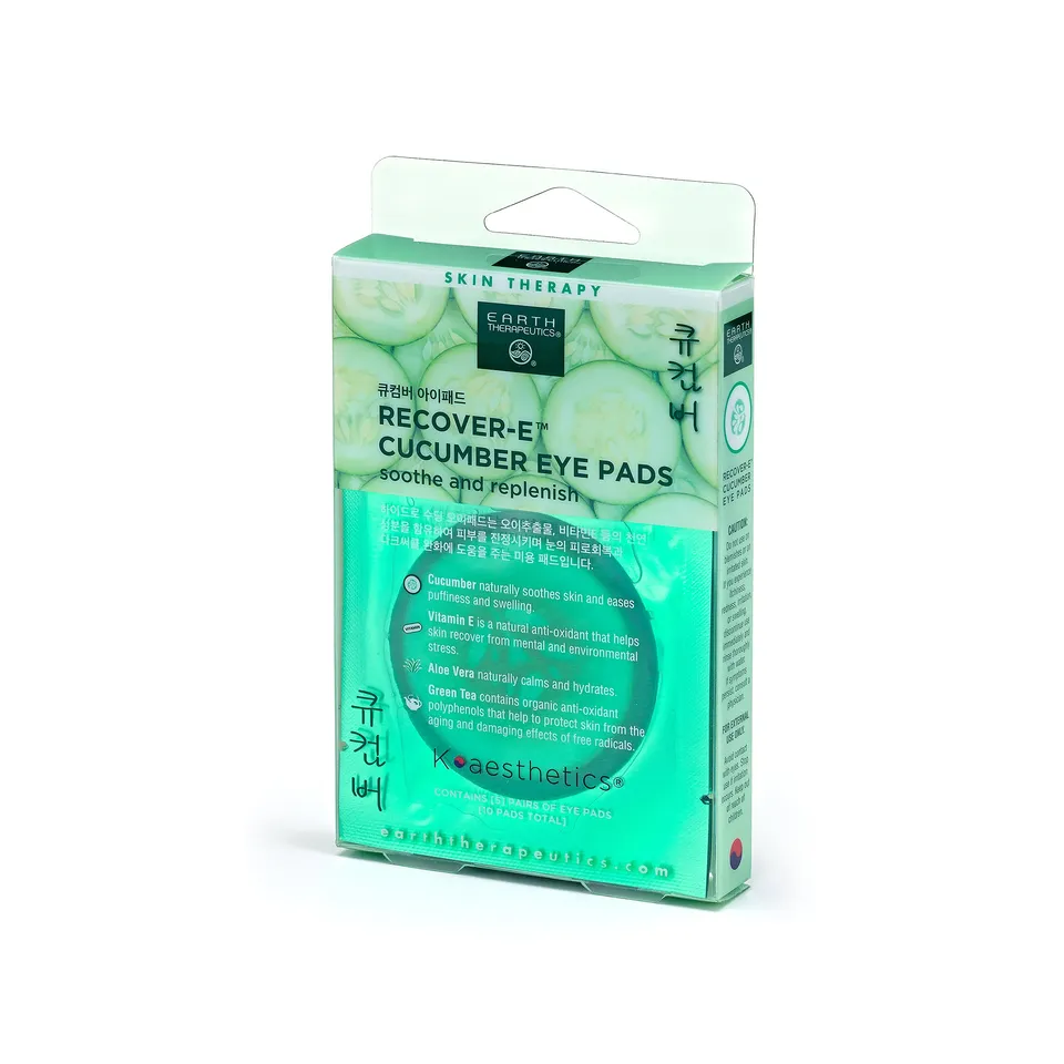 earth-therapeutics-recover-e-cucumber-eye-pads-5-pairs-soothing-under-eye-treatm image 1