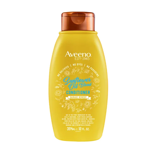 aveeno-sunflower-oil-blend-conditioner-for-dry-damaged-hair-dye-free-paraben-fre image 1