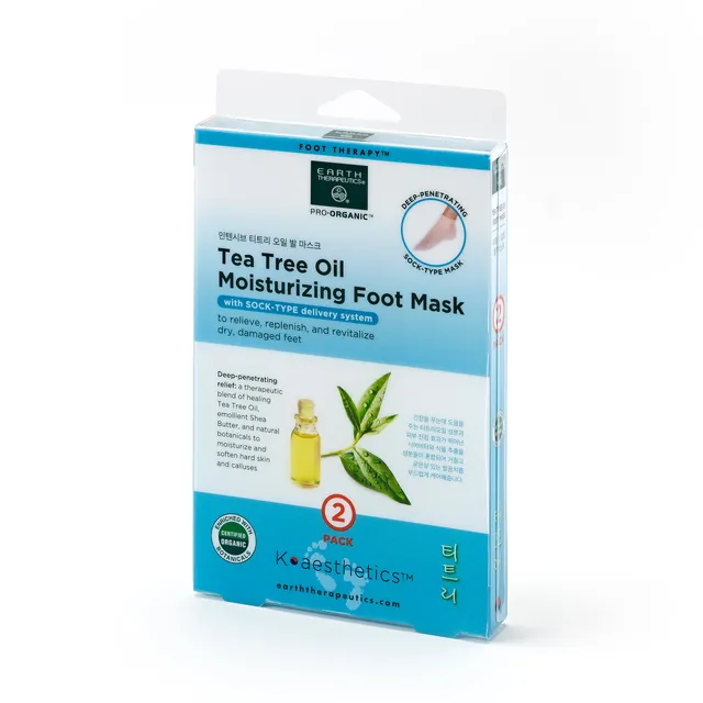 earth-therapeutics-tea-tree-oil-moisturizing-foot-mask-2-pairs-sock-type-hydrati image 1