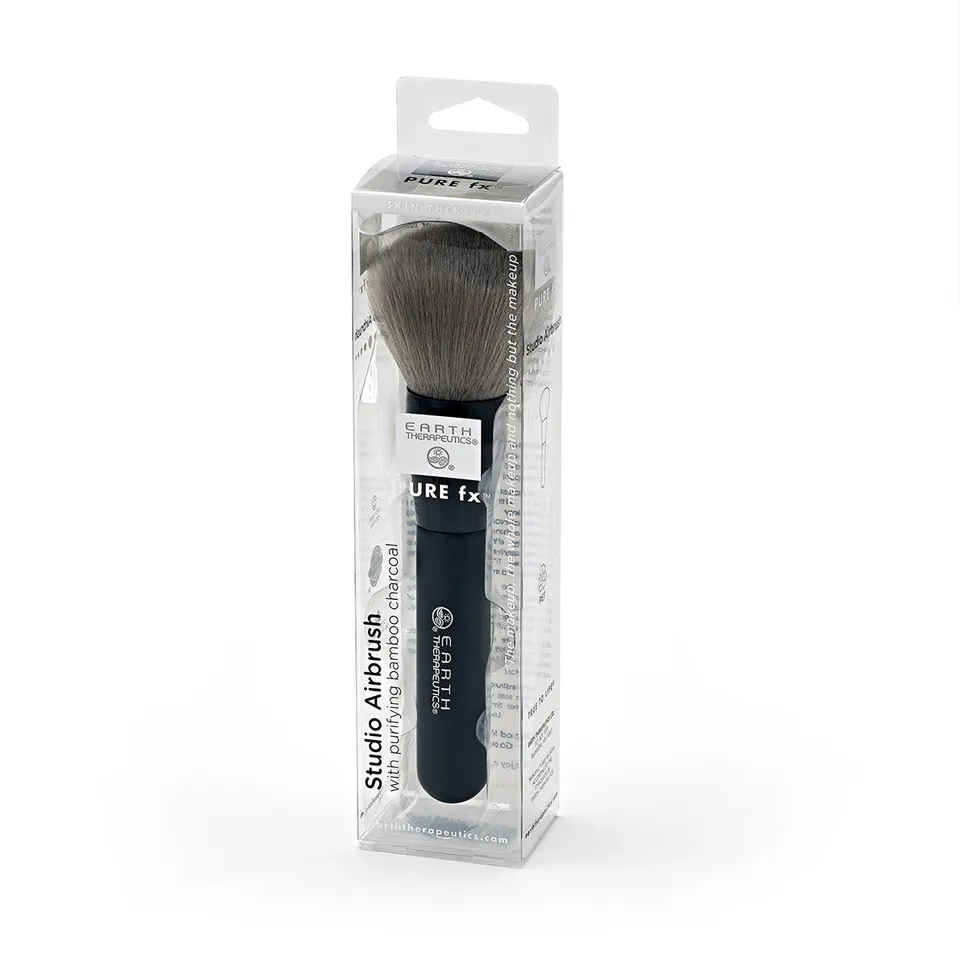 earth-therapeutics-studio-airbrush-charcoal-extra-large-powder-brush-with-bamboo image 1