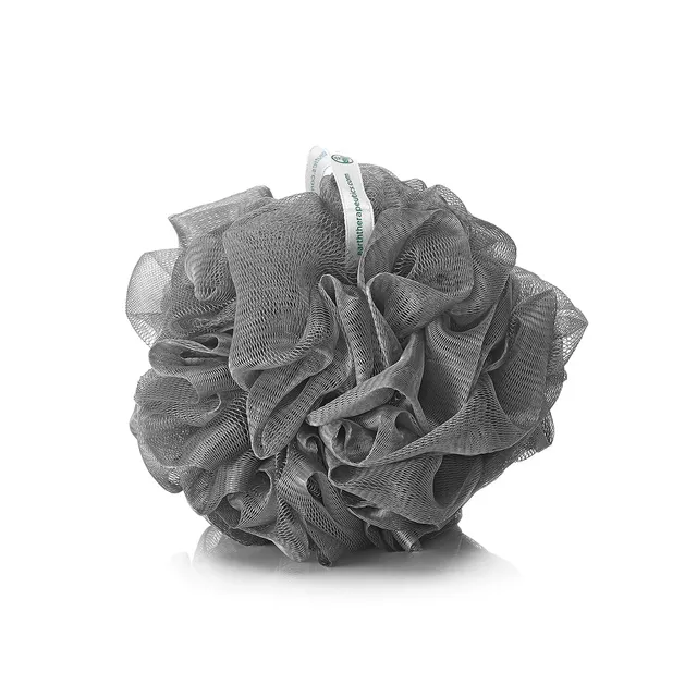 earth-therapeutics-charcoal-mesh-exfoliator-purifying-body-scrubber-with-bamboo- image 1