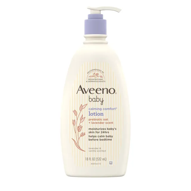 aveeno-baby-calming-comfort-moisturizing-body-lotion-with-relaxing-lavender-vani image 1