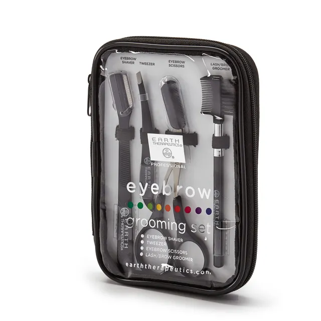 earth-therapeutics-eyebrow-grooming-set-4-piece-shaper-tweezers-scissors-more-in image 1