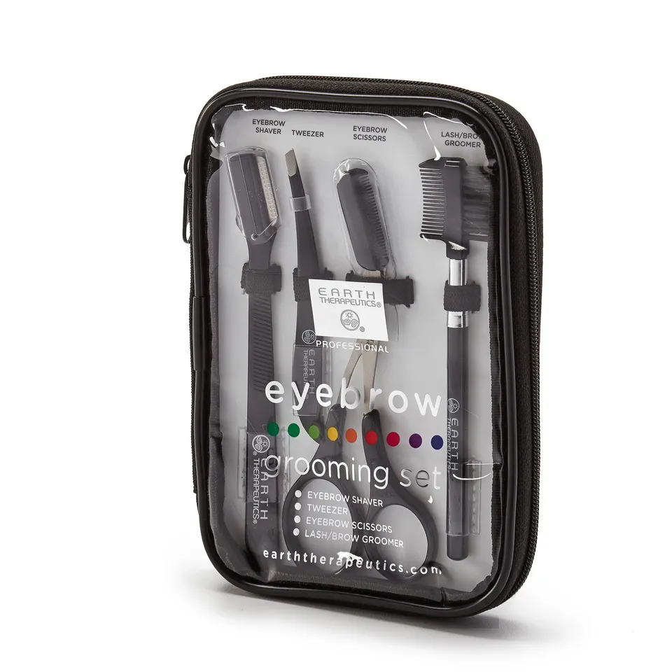 earth-therapeutics-eyebrow-grooming-set-4-piece-shaper-tweezers-scissors-more-in image 1