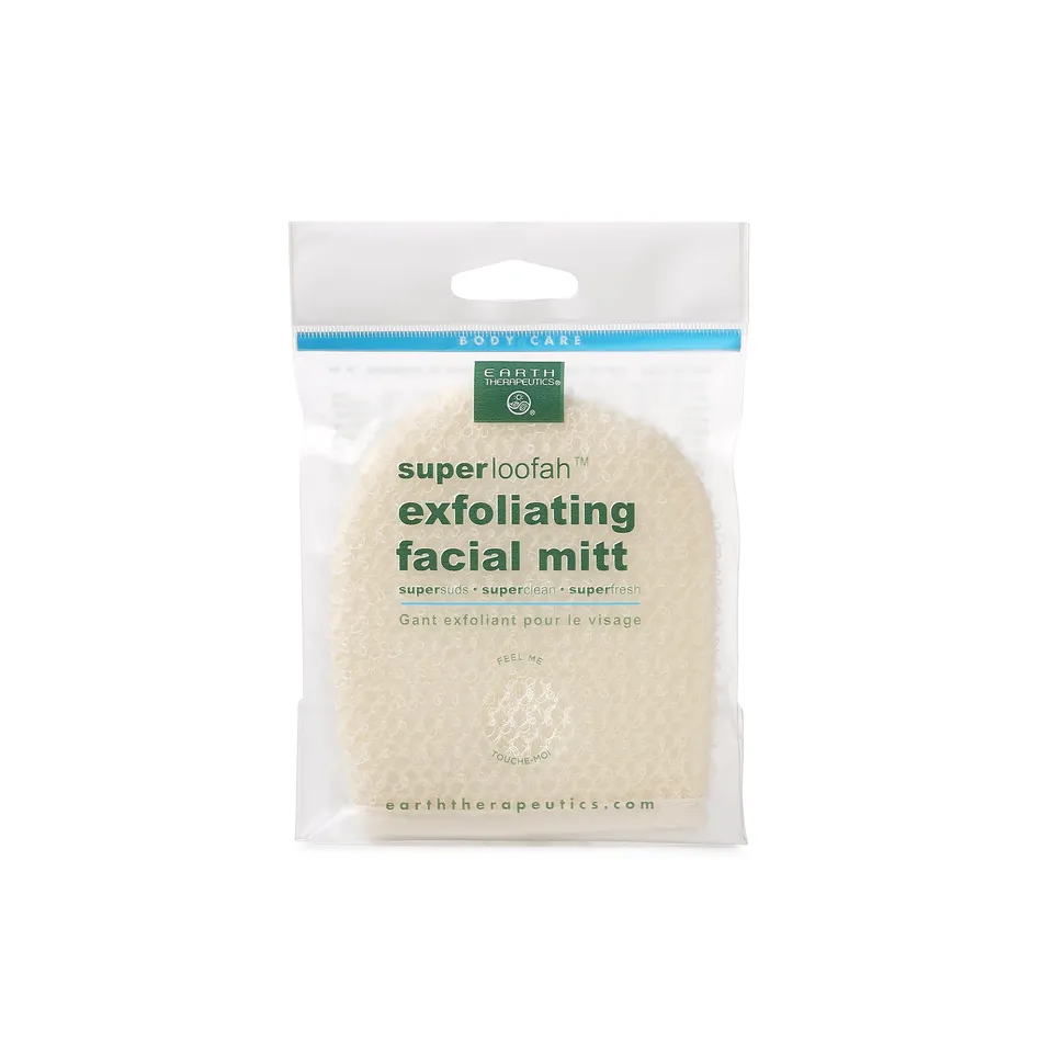 earth-therapeutics-super-loofah-exfoliating-facial-mitt image 1
