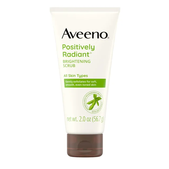 aveeno-positively-radiant-skin-brightening-exfoliating-daily-facial-scrub-travel image 1