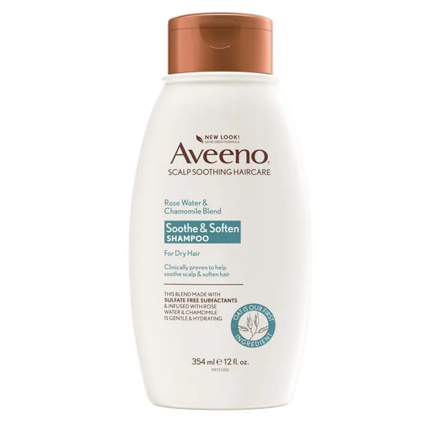 aveeno-rose-water-chamomile-shampoo-for-dry-hair-hydrating-12-fl-oz image 1