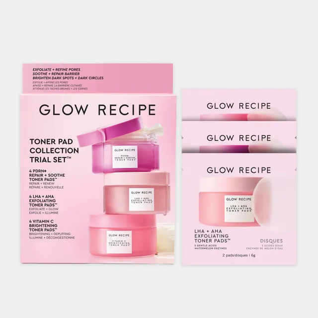 glow-recipe-korean-toner-pad-collection-trial-set-12-pads-3-formulas image 1