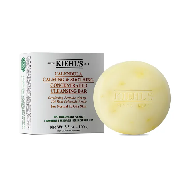 kiehl-s-calendula-concentrated-facial-cleansing-bar-calming-soap-cleanser-for-no image 1