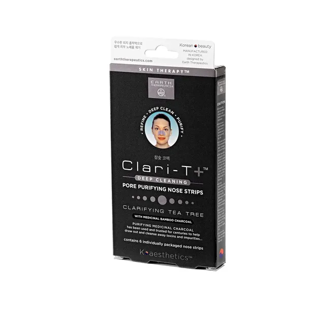 earth-therapeutics-charcoal-nose-strips-6-pack-clarifying-tea-tree-bamboo-charco image 1